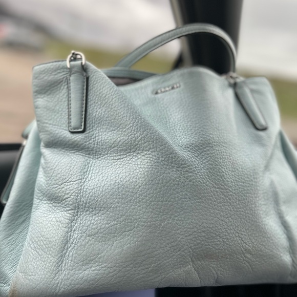 Coach. Baby Blue Satchel. - Picture 1 of 13